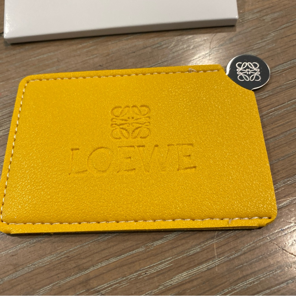 Loewe Yellow Card Mirror Card Holder Vip Gwp Loewe Yellow Card Mirror Card Holder Vip Gwp